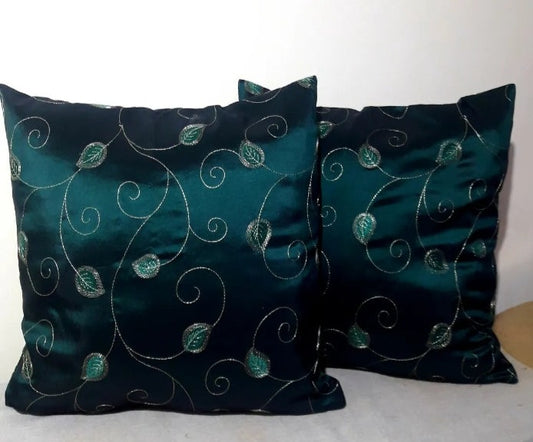 Two pillowcases taffeta